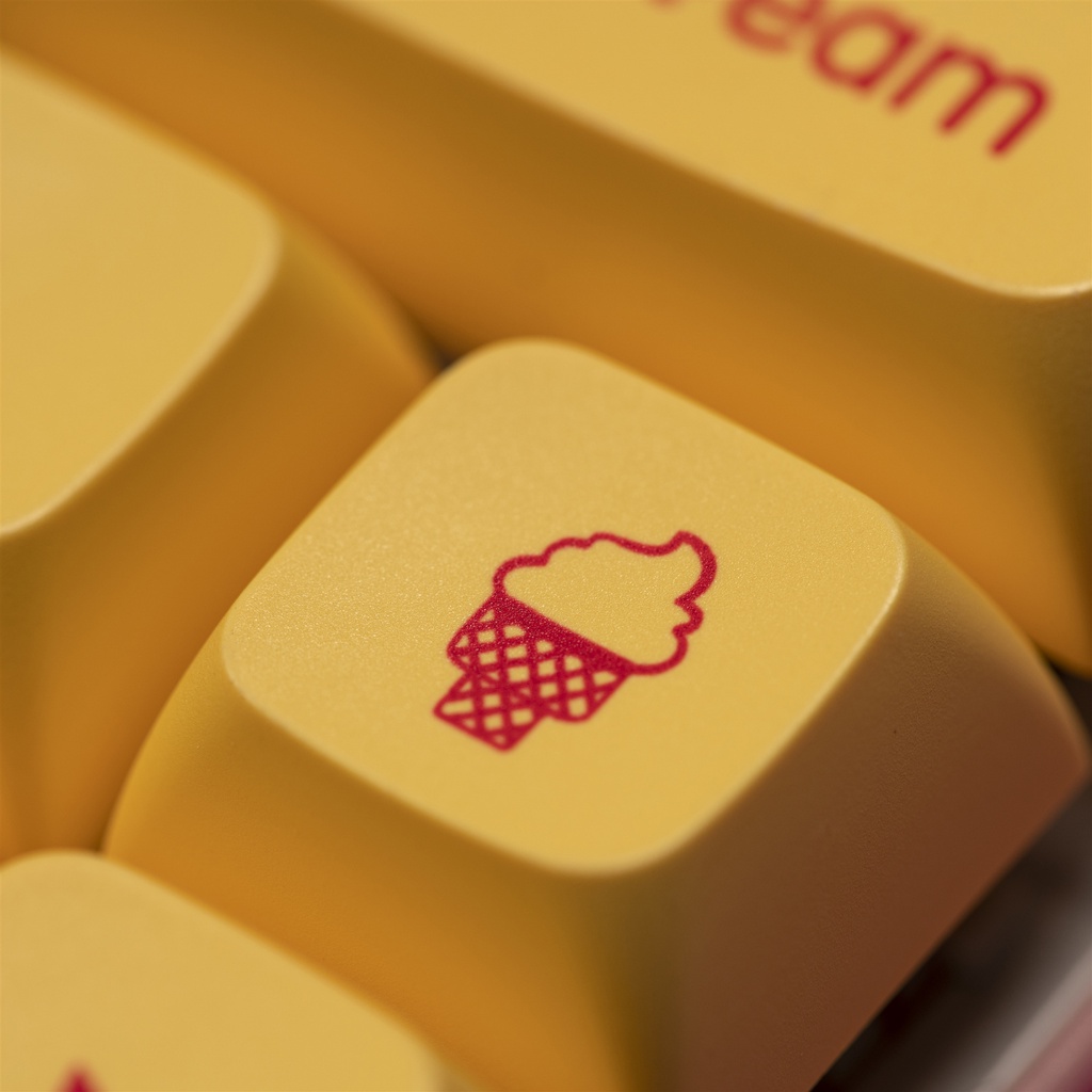 Ice Cream Keycap Nút Bàn Phím XDA PBT In Hình Cây Kem Dễ Thương Cho 61 68 71 84 87 980