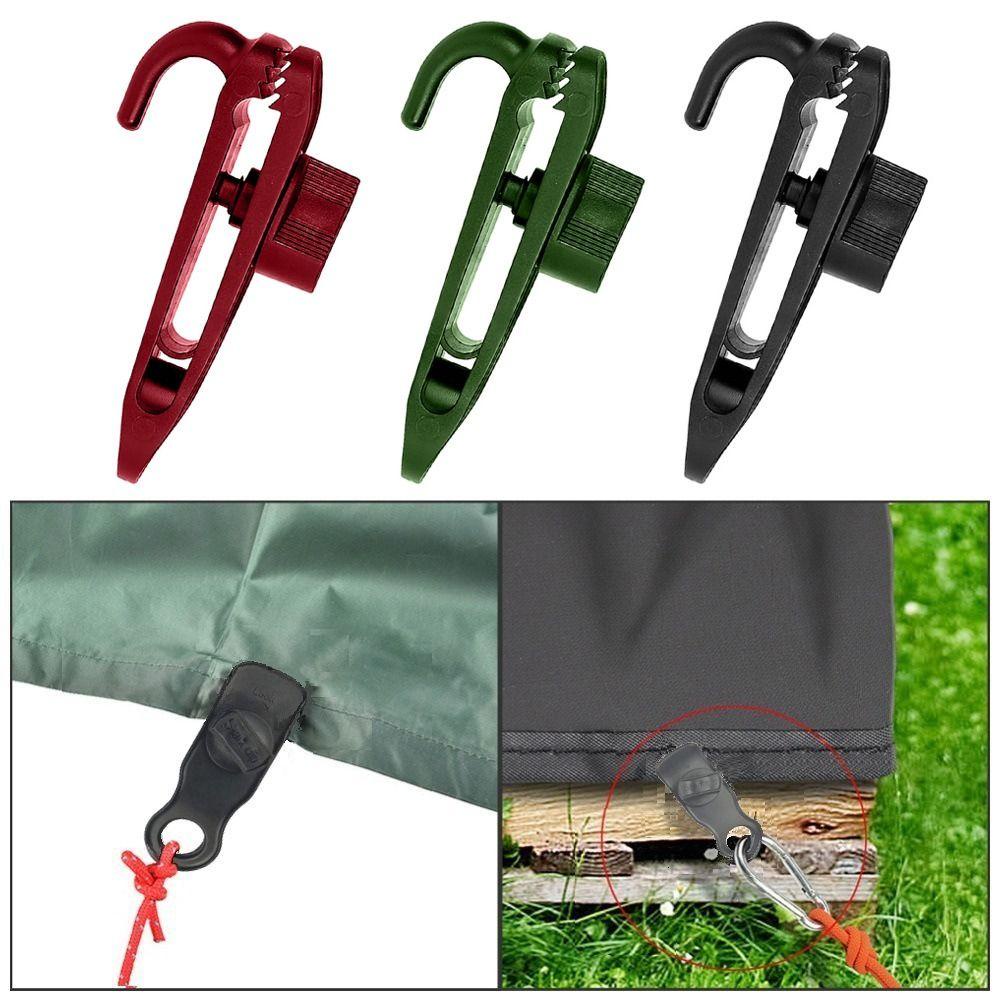 Set 2 Kẹp Lều Trại Bằng Nhựa Có Thể Xoay Tiện Dụng Giá Đỡ