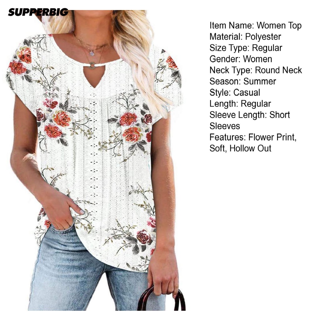 [supperbig] Áo Ngắn Tay Nữ Mùa Hè