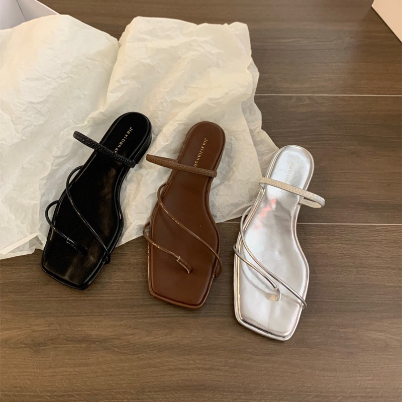 Kisstyle Dép Sandal Đế Bằng Thoải Mái Thời Trang Đi Biển Mùa Hè Cho Nữ