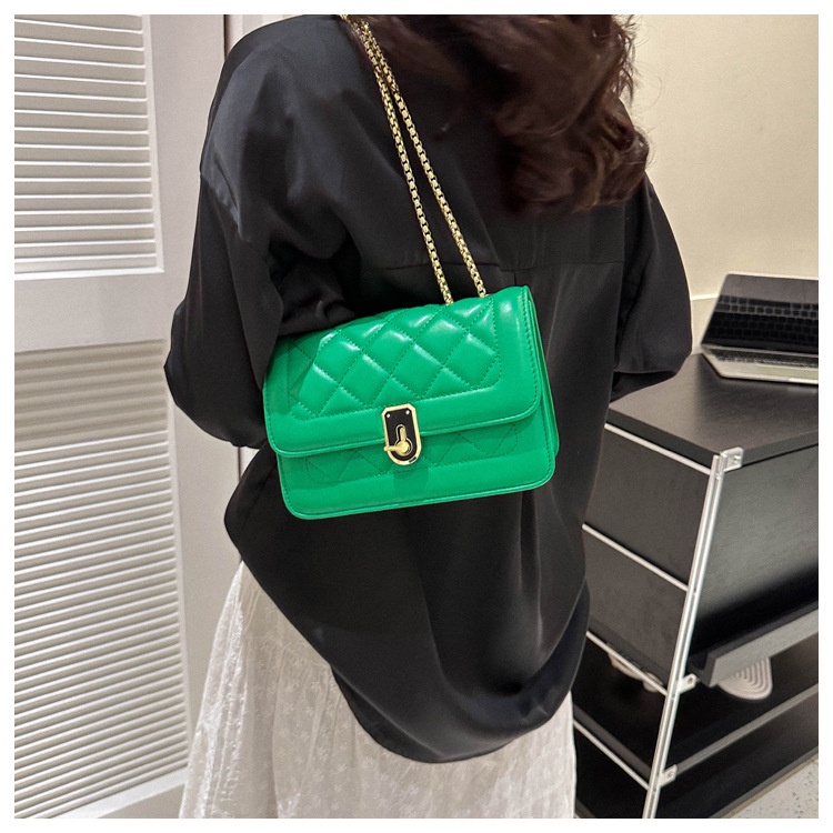 Túi Da JASMIN NOIR PU Đeo Chéo Họa Tiết Kim Cương Thời Trang Dành Cho Nữ