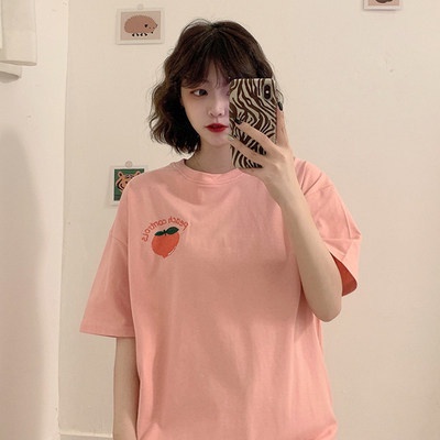 Áo Thun Nữ Tay Ngắn Dáng Rộng Phong Cách Hàn Quốc