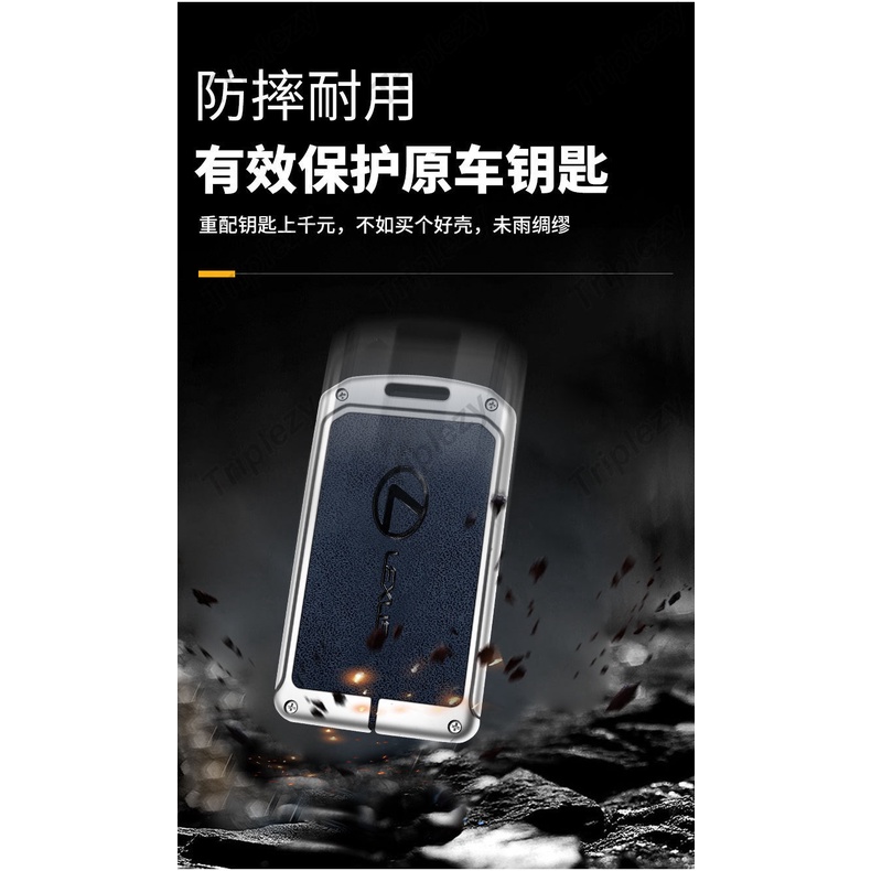 Vỏ Bọc Chìa Khóa Điều Khiển Từ Xa Thông Minh Bằng Hợp Kim Kẽm Cho Lexus ES IS NX RX RX LX 200 250 300 300H 350 350H 450e 400H + 450H + 500 2022