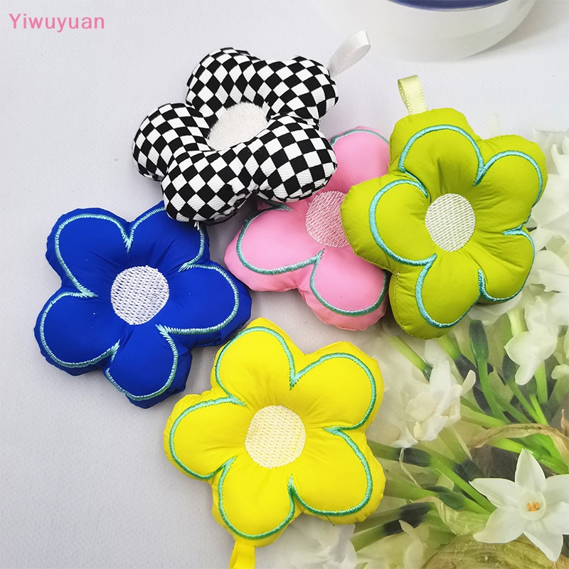 < Yiwuyuan > Móc Khóa Xe Hơi / Túi Xách Đồ Chơi Bằng Vải Họa Tiết Bông Hoa Dễ Thương DIY Mới