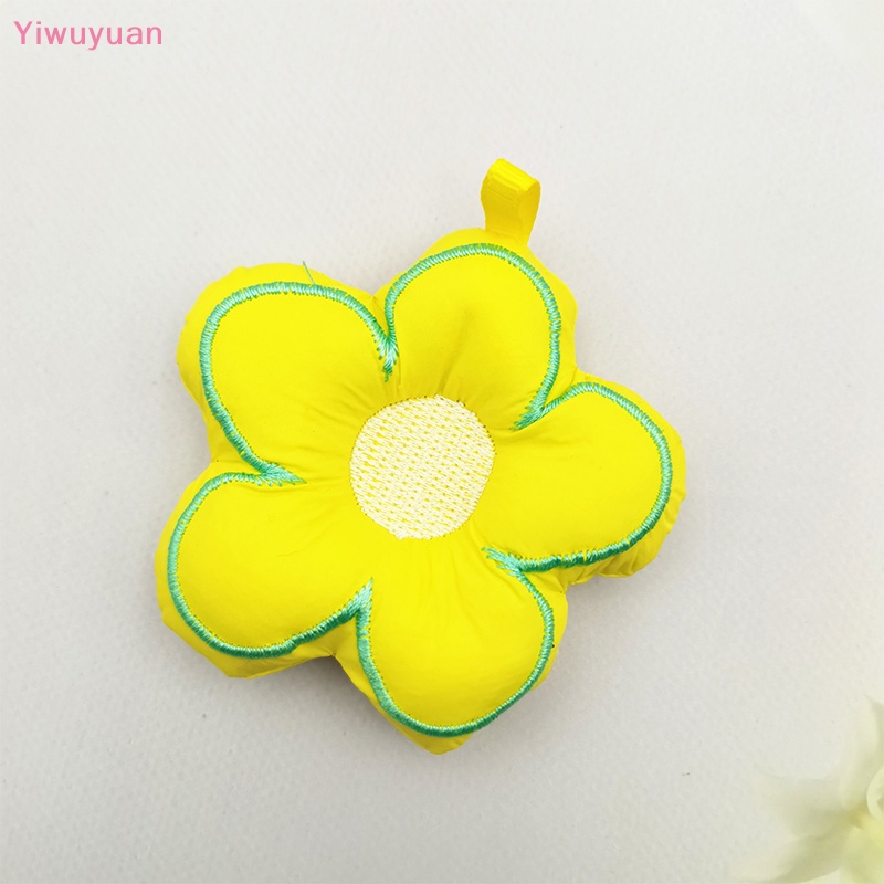 < Yiwuyuan > Móc Khóa Xe Hơi / Túi Xách Đồ Chơi Bằng Vải Họa Tiết Bông Hoa Dễ Thương DIY Mới