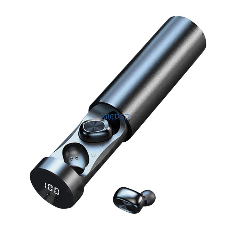 Tai Nghe Nhét Trong Không Dây Bluetooth 5.0 TWS OMG B9 Có Hộp Sạc Chống Ồn IP5