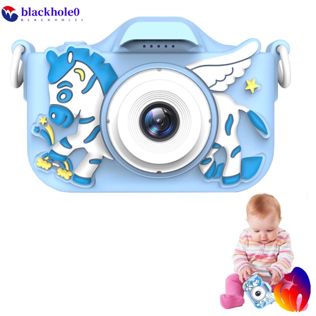 Máy Ảnh Kỹ Thuật Số 2.0ips Mini Họa Tiết Hoạt Hình Dễ Thương Cho Bé