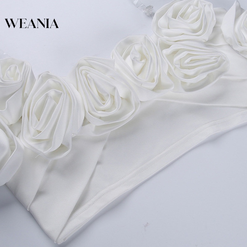 Áo Croptop Trễ Vai Cổ Khoét Sâu In Hoa Thời Trang Mùa Hè Cho Nữ