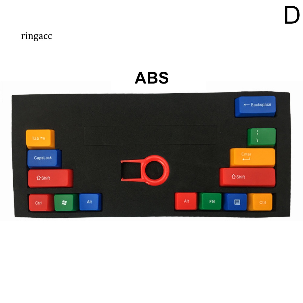 Bộ 14 Nút Bàn Phím Cơ Thay Thế Bằng Nhựa ABS Trong Suốt Nhiều Màu Sắc