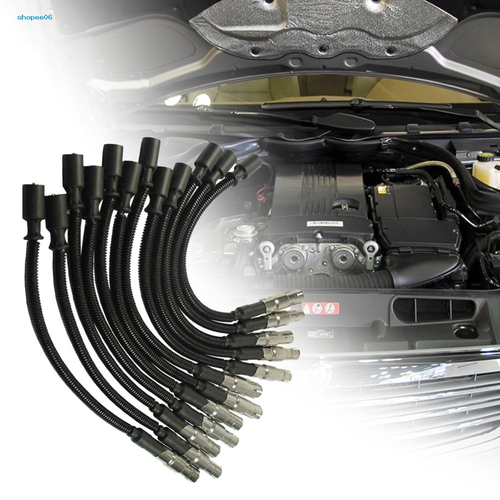 Set 12 Dây Đánh Lửa Bằng Nhựa Chống Mài Mòn 1121500218 Phụ Kiện Cho Mercedes-Benz