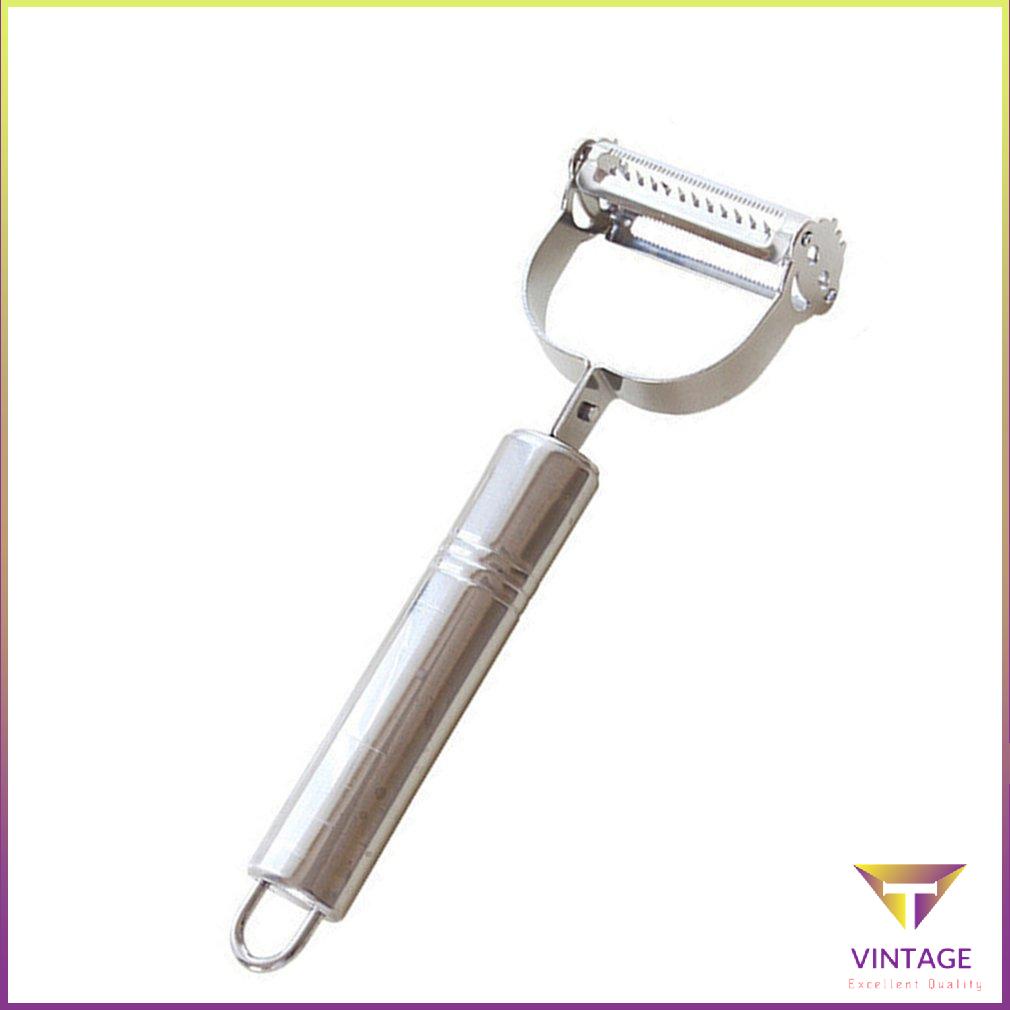 Dụng Cụ Gọt Vỏ Bằng Thép Không Gỉ Trái Cây Đa Năng Rau Củ Quả Máy Thái Phụ Kiện Nhà Bếp [T/12]