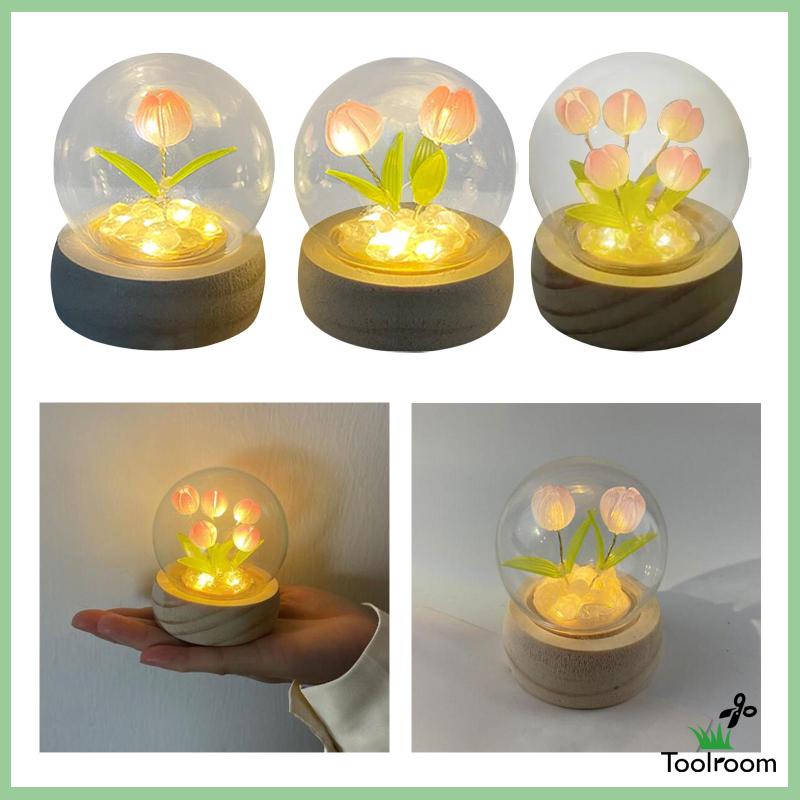 Đèn Ngủ Hình Bông Hoa Dùng Trang Trí Bàn DIY