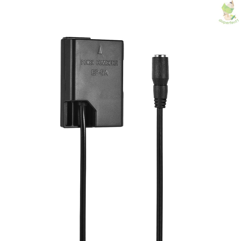 Andoer EP-5A DC Coupler Power Connector EN-EL14 Dummy Battery Adapter 4.0*17mm DC Tip for  D3100 D3200 D3300 D3400 D3500   Came-6.5