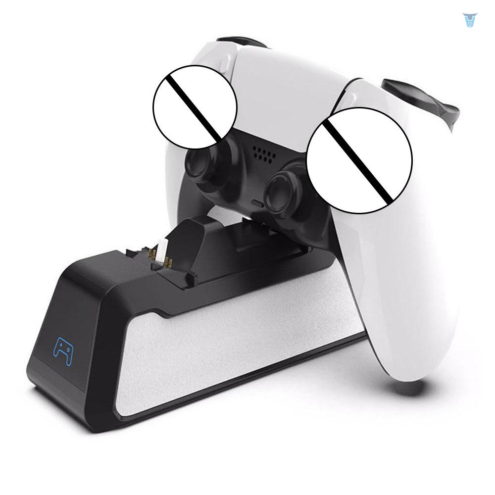 Đế Sạc Nhanh USB Đôi Cho Tay Cầm Điều Khiển PS5 PS5 Có Đèn LED Chỉ Thị