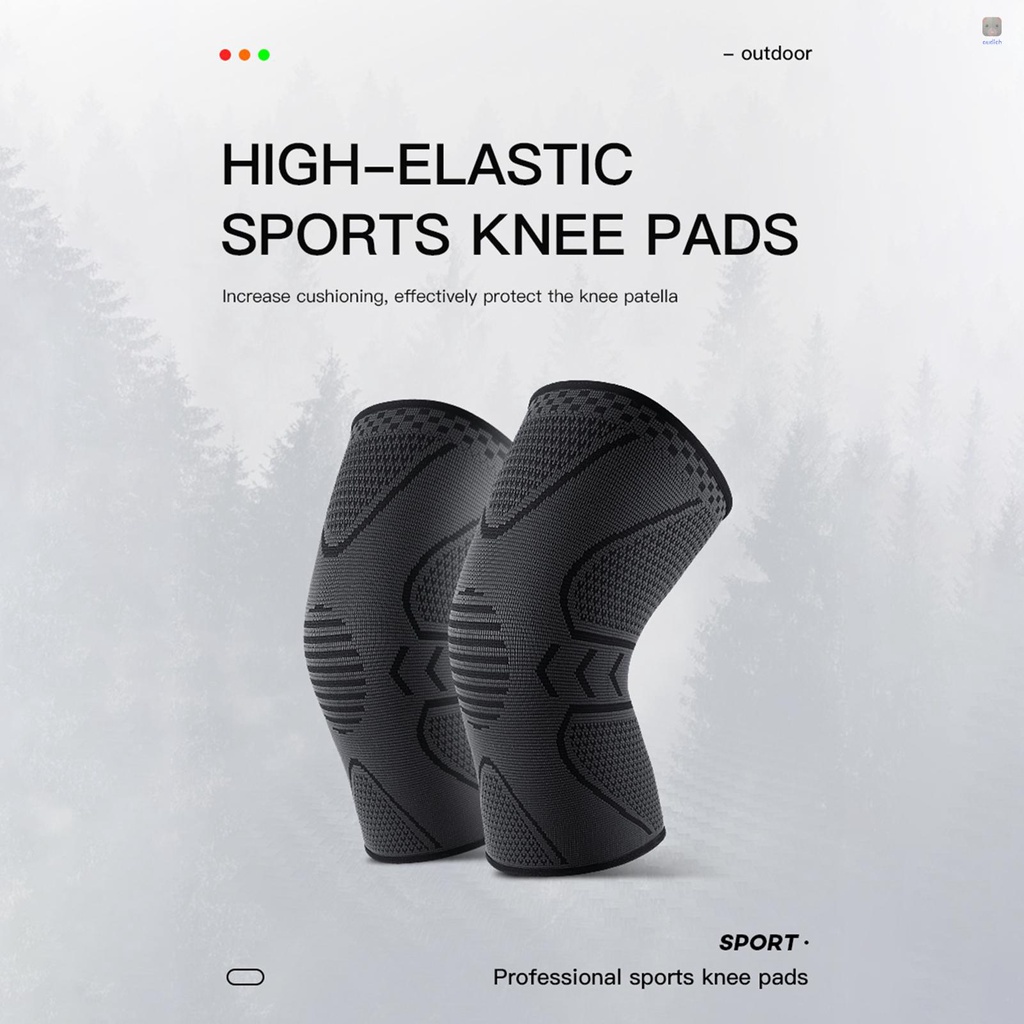 1 Đệm Bảo Vệ Đầu Gối Bằng Silicon Mềm Co Giãn Thoáng Khí Tiện Dụng Cho Các Hoạt Động Ngoài Trời