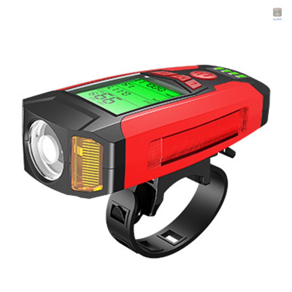 Đèn Pha Led 130dB 5 Chế Độ Kèm Còi Và Sạc USB Tiện Dụng Cho Xe Đạp