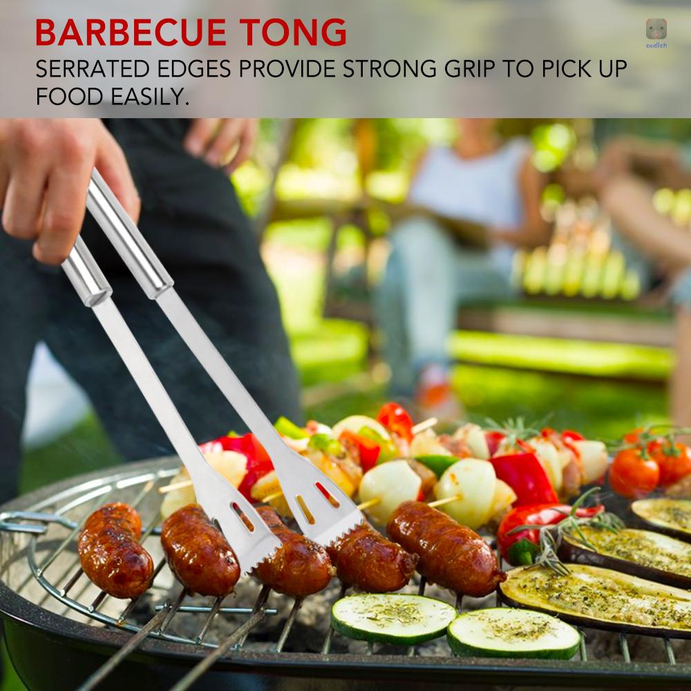 Bộ 3 Dụng Cụ Nướng BBQ Bằng Thép Không Gỉ Kèm Túi Đựng Tiện Lợi