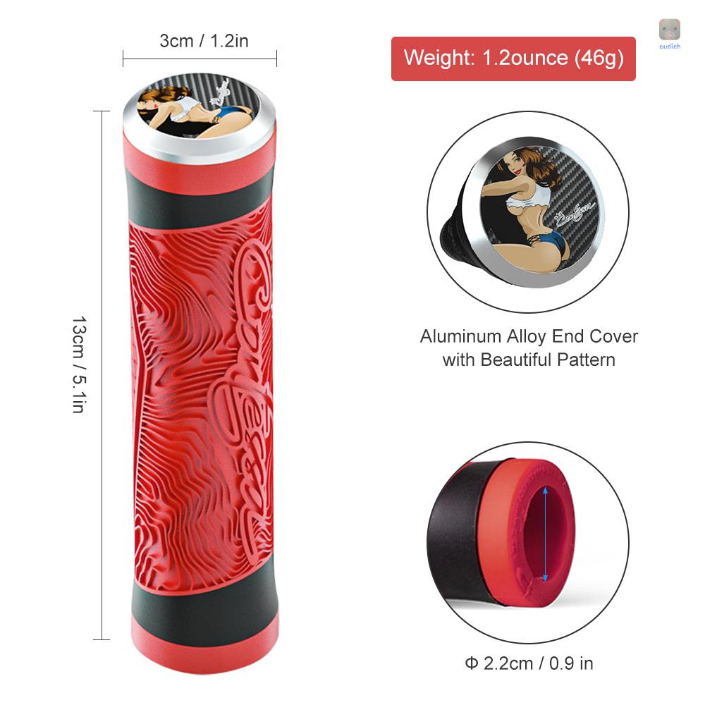 Vỏ Bọc Tay Lái Xe Đạp Leo Núi 22.2mm Bằng Silicon Mềm Chống Sốc / Trượt