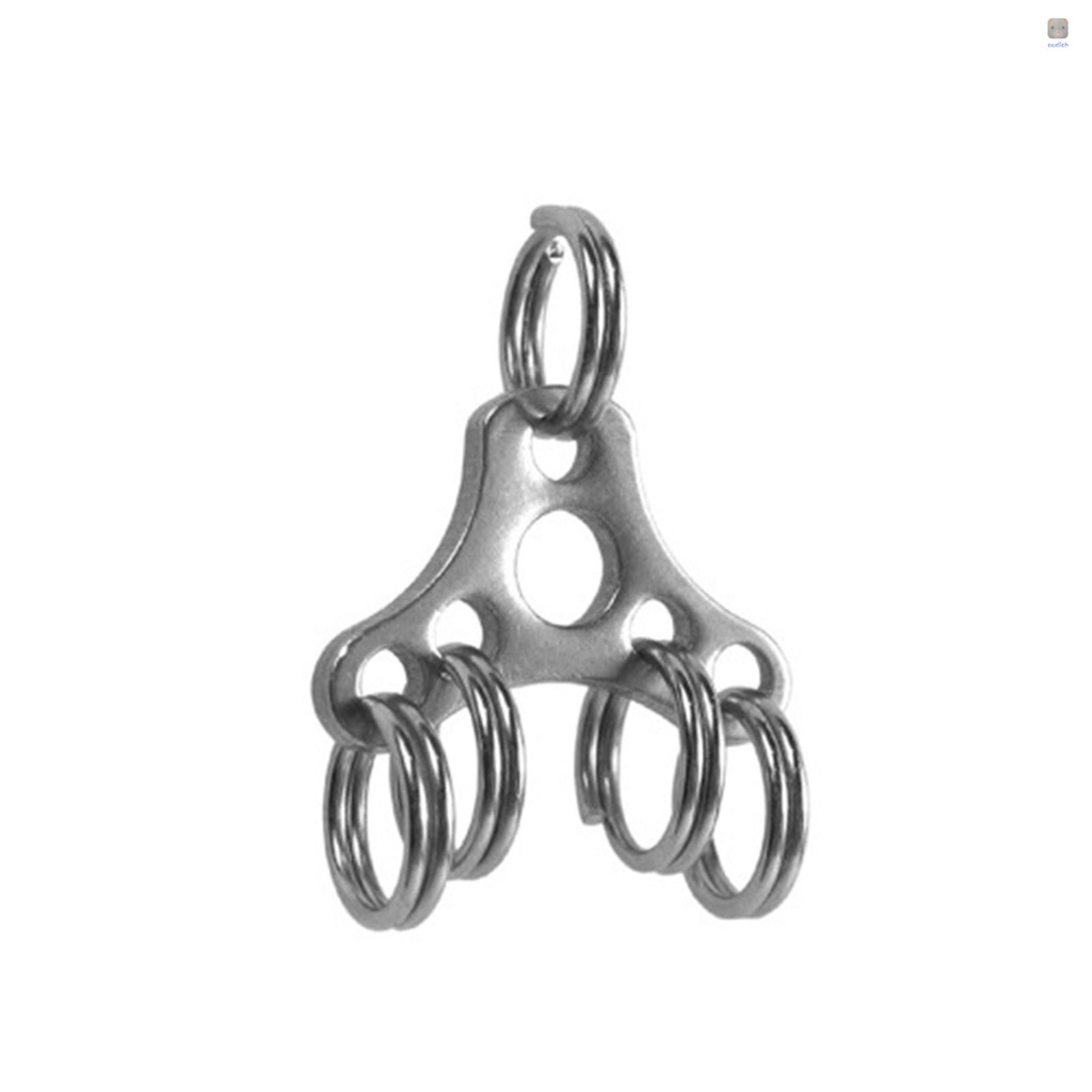 Dụng Cụ Kẹp Tiền Đa Năng Bằng Thép Không Gỉ Có Móc Khóa