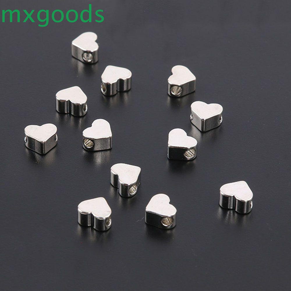 Set 20 Hạt Charm Hình Trái Tim Làm Trang Sức Thời Trang DIY