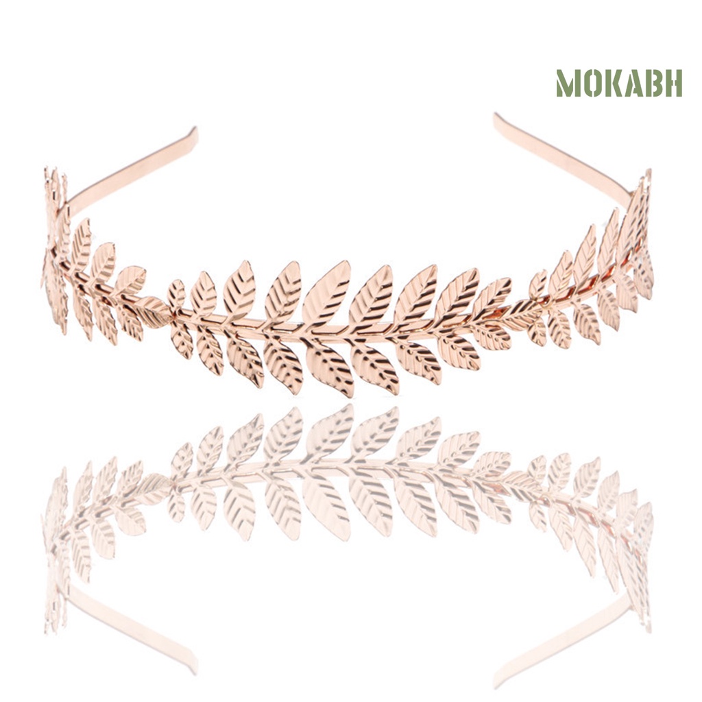 Băng Đô Cài Tóc Hình Cành Lá Lâu Trôi Không Phai Cho Cô Dâu