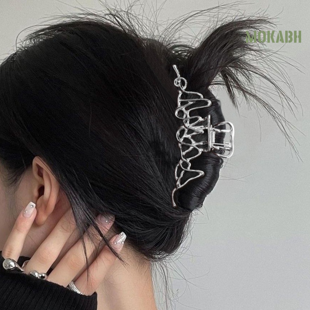 Kẹp Tóc Hình Nơ Màu Trơn Không Đồng Đều Chống Trượt Dành Cho Nữ Sinh