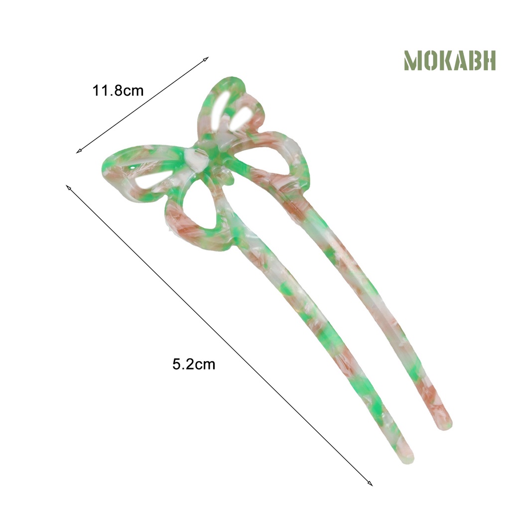 Trâm Cài Tóc Hình Chữ U Màu Sắc Hổ Phách Thanh Lịch Dành Cho Nữ