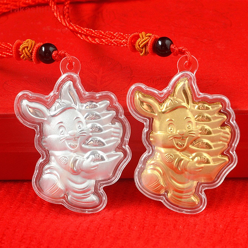 Đồng Xu Kỷ Niệm Năm Mới 2023 Có Mặt Vòng cổ Hình Thỏ Hoàng Đạo Dễ Thương Xinh Xắn