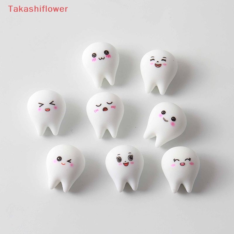 (Takashiflower) Set 5 Răng Nhựa Phát Sáng Trong Bóng Tối Trang Trí Tiểu Cảnh