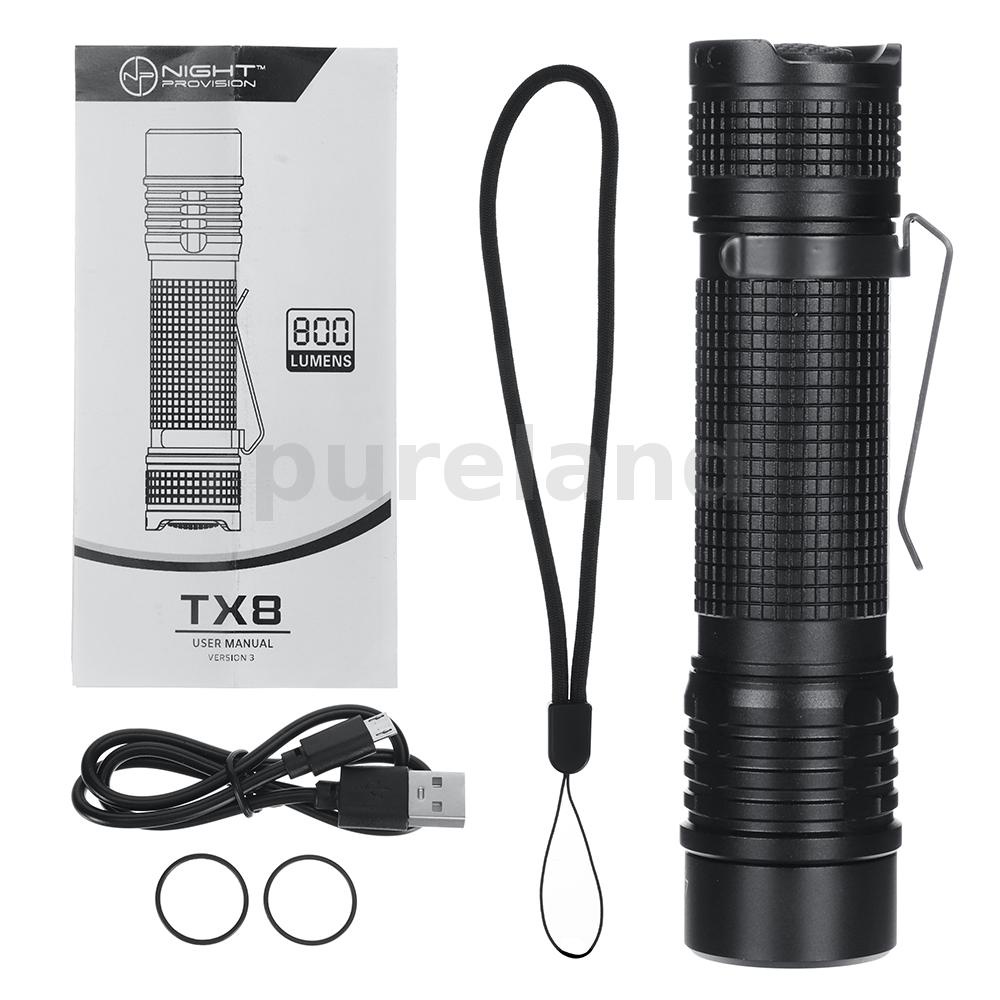 Đèn Pin TX8 800LM Tiện Lợi Cho Các Hoạt Động Ngoài Trời