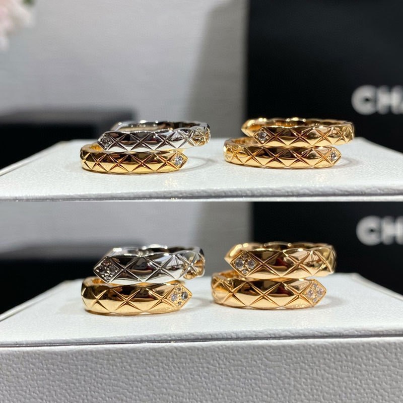 Nhẫn Đôi Thiết Kế Thánh Giá Đính Kim Cương Giả Màu Vàng Hồng Thời Trang