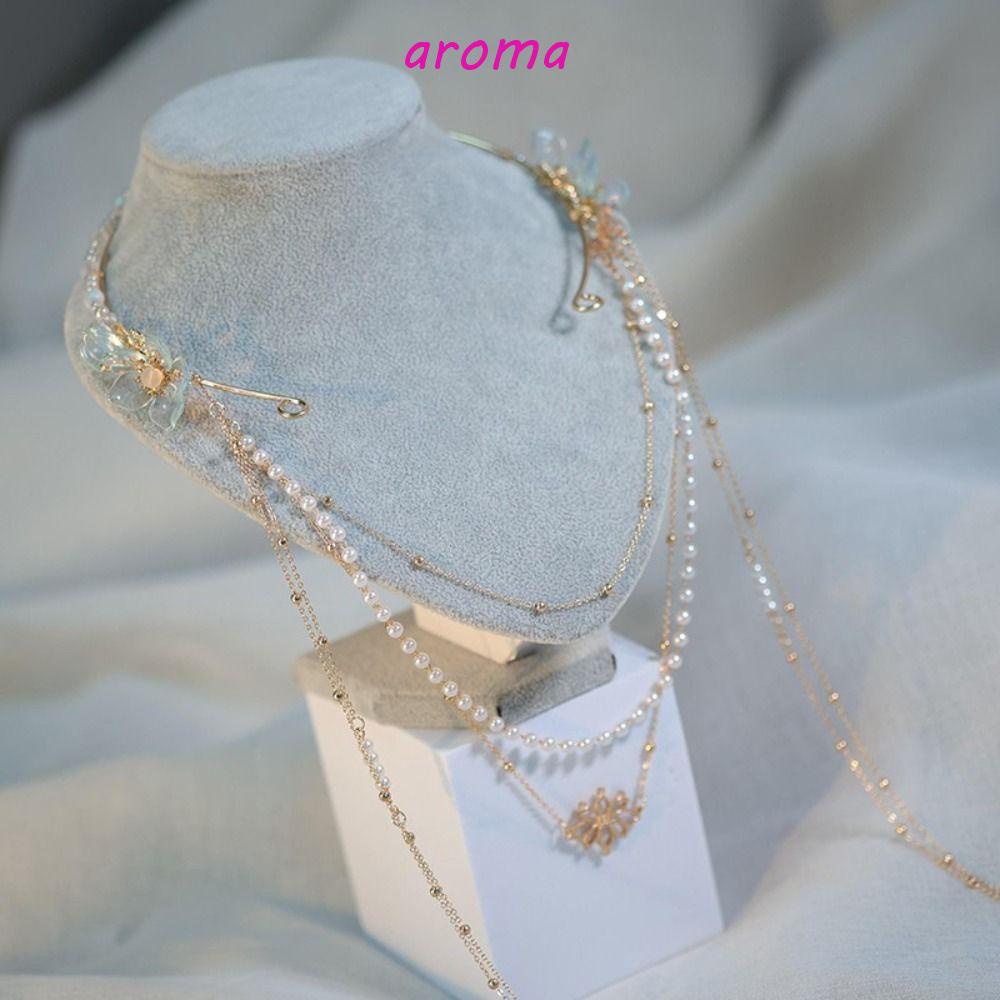 Băng Đô Vải Lanh Phối Tua Rua Phong Cách Hanfu Thời Trang Cho Nữ