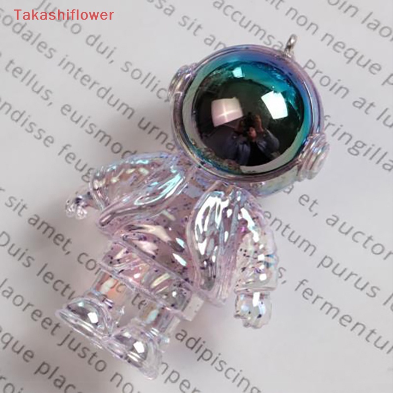 1 Móc Khóa Hình Phi Hành Gia Hoạt Hình Lấp Lánh Nhiều Màu Sắc Dành Cho Nam Và Nữ