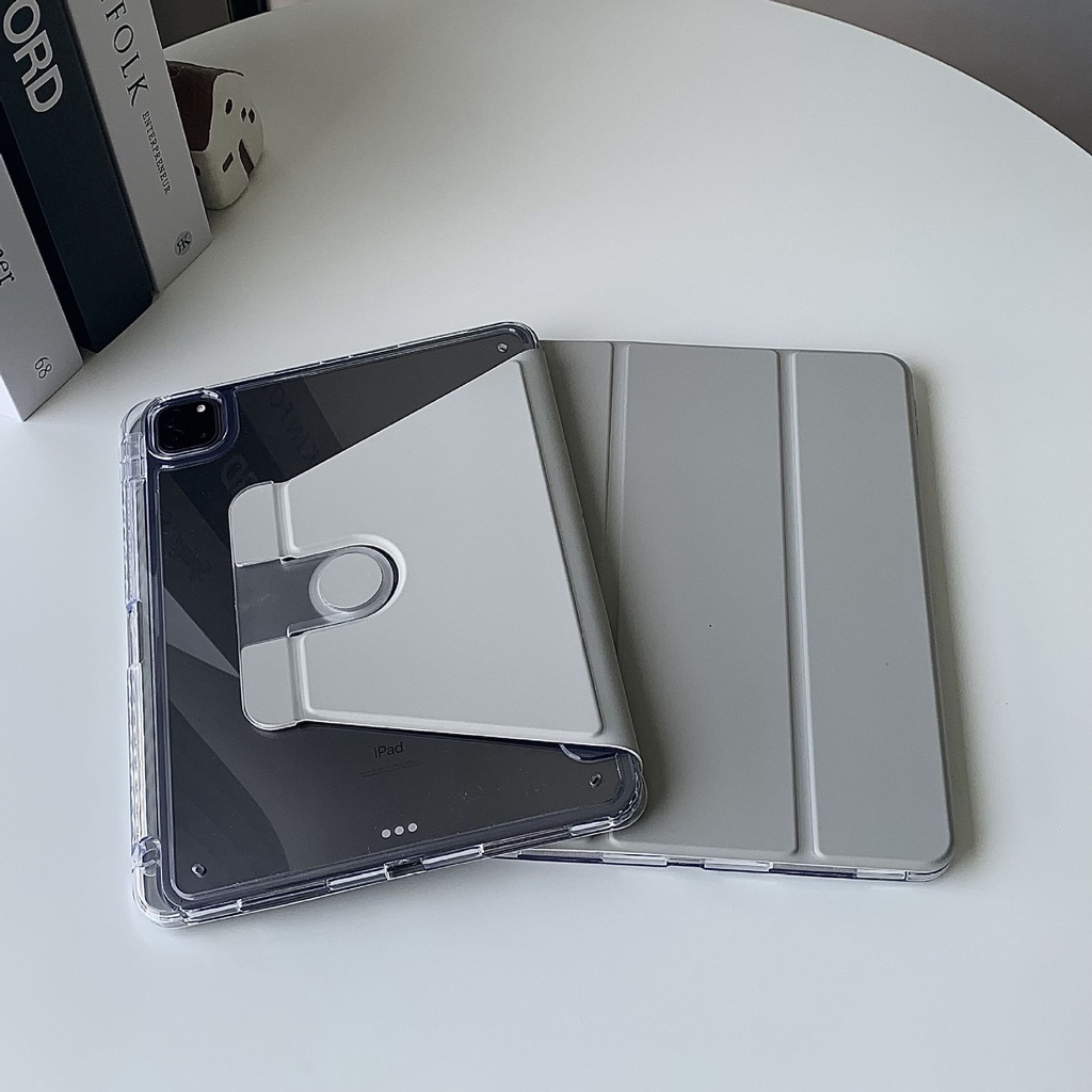 Ốp Máy Tính Bảng Trong Suốt Có Ngăn Đựng Bút Cho iPad 9th 10th Generation Pro 12.9 11 M2 Air 5 iPad 9 8 7 10.2 Pro 10.5 Air 3