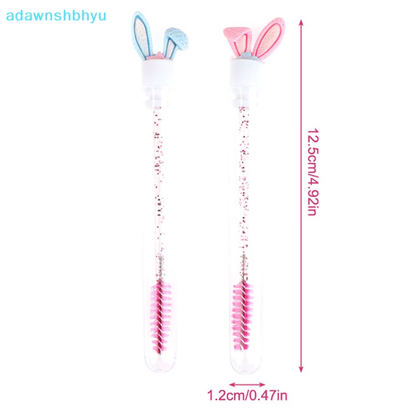 Mascara Chuốt Lông Mi / Lông Mày adawnshbhyu Thiết Kế Tay Cầm Hình Tai Thỏ Đính Pha Lê