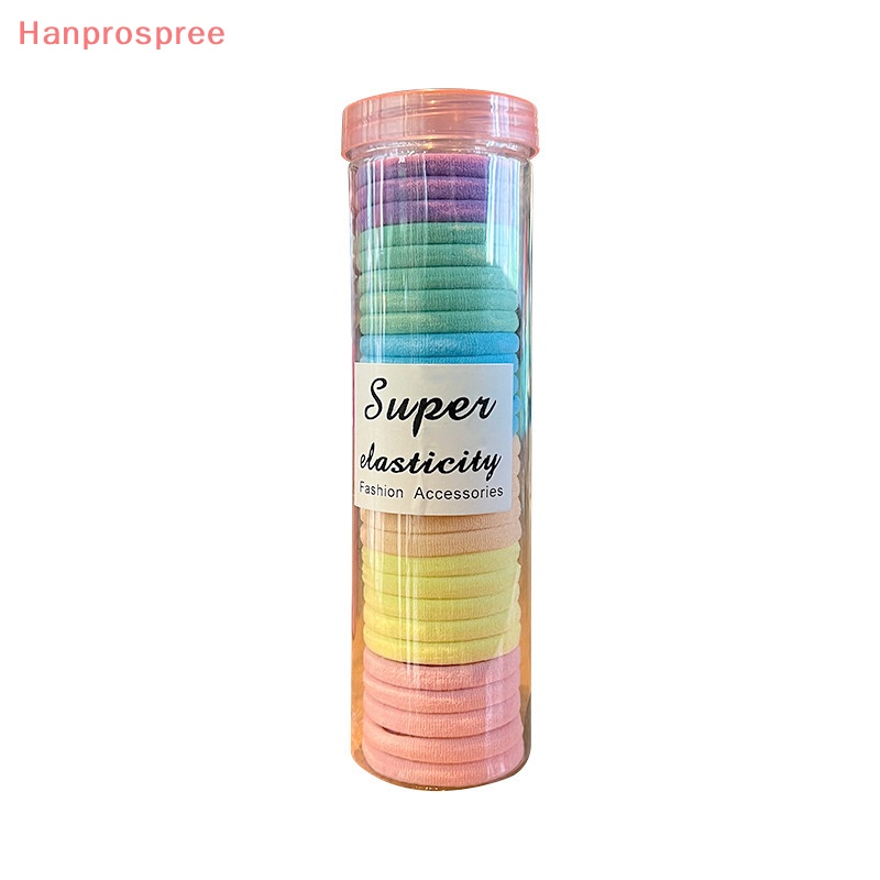 Hộp 24 Dây Buộc Tóc Co Giãn Tốt Không Đau Xinh Xắn Cho Bé Gái