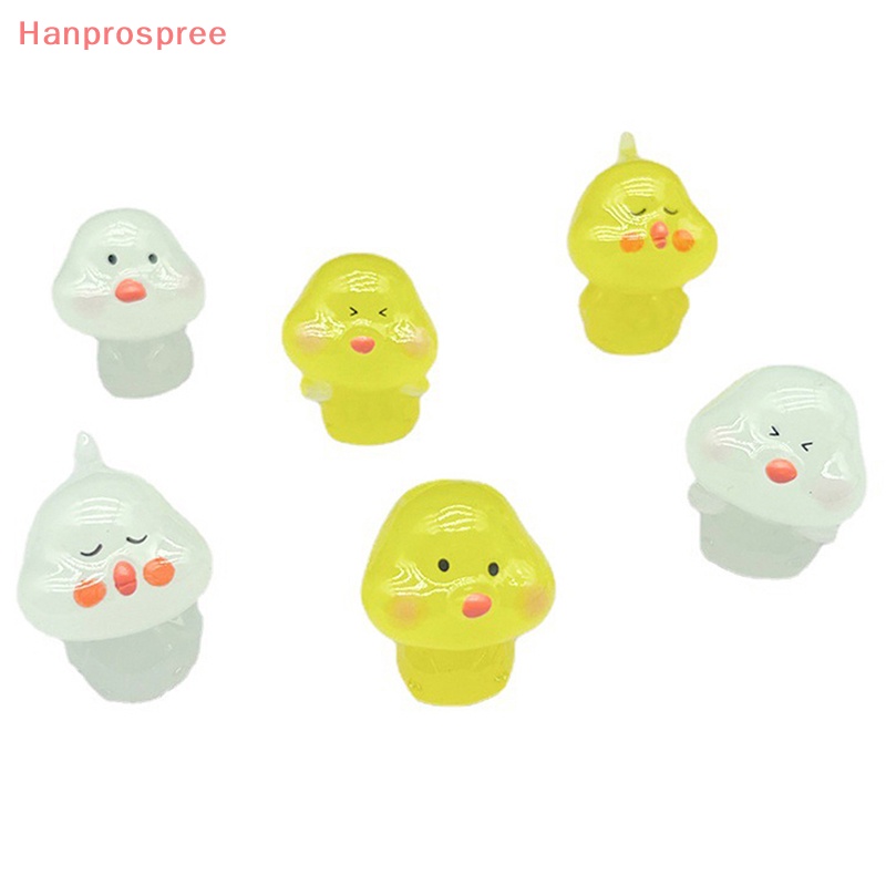 Hanprospree > Tượng Gà Hoạt Hình Ba Chiều Mini Bằng Nhựa Resin Dạ Quang Dễ Thương Trang Trí Bàn Làm Việc / Xe Hơi / Nhà Cửa