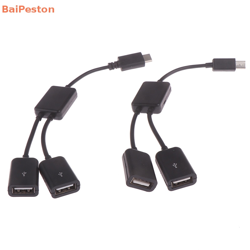 Dây Cáp Chia 2 Cổng Micro usb / type c Sang 2 otg Tiện Dụng