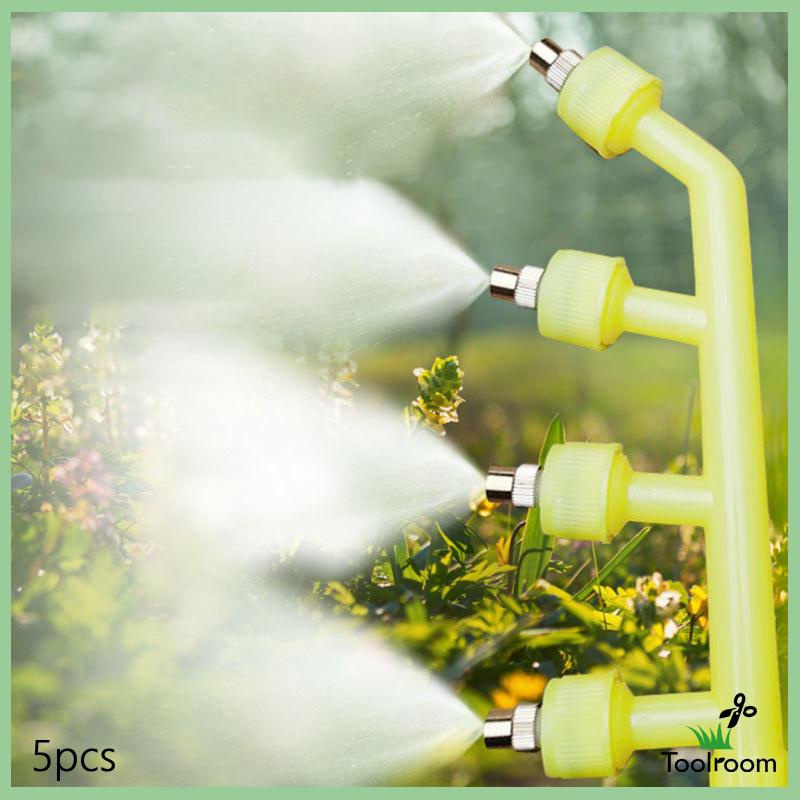 Bộ 5 Đầu Vòi Phun Nước Bằng Đồng Thau Cho Nông Nghiệp / Nhà Kính / Xe Hơi