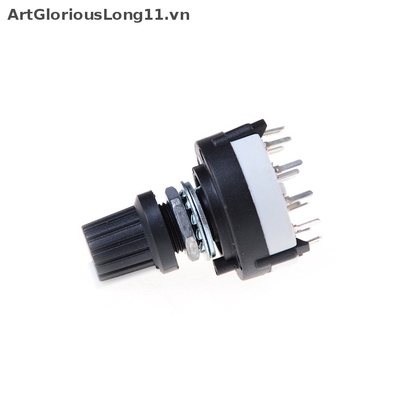 Công Tắc Xoay ArtGloriousLong 3 Cực 4 Vị Trí Màu Đen Thời Trang