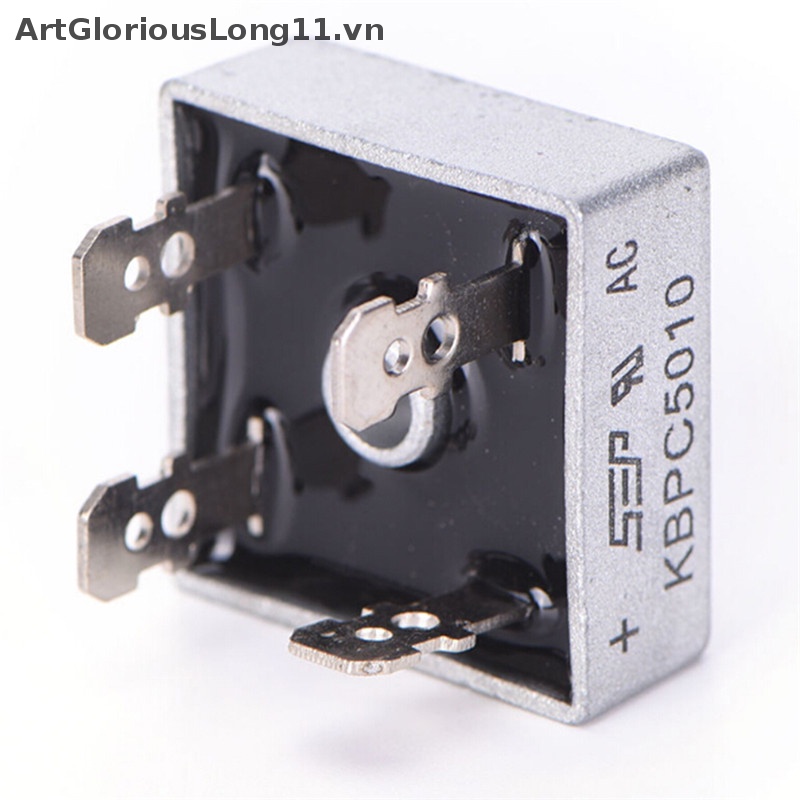 Cầu Đơn Chỉnh Lưu Artglaong 50A 1000V Vỏ Kim Loại KBPC5010.