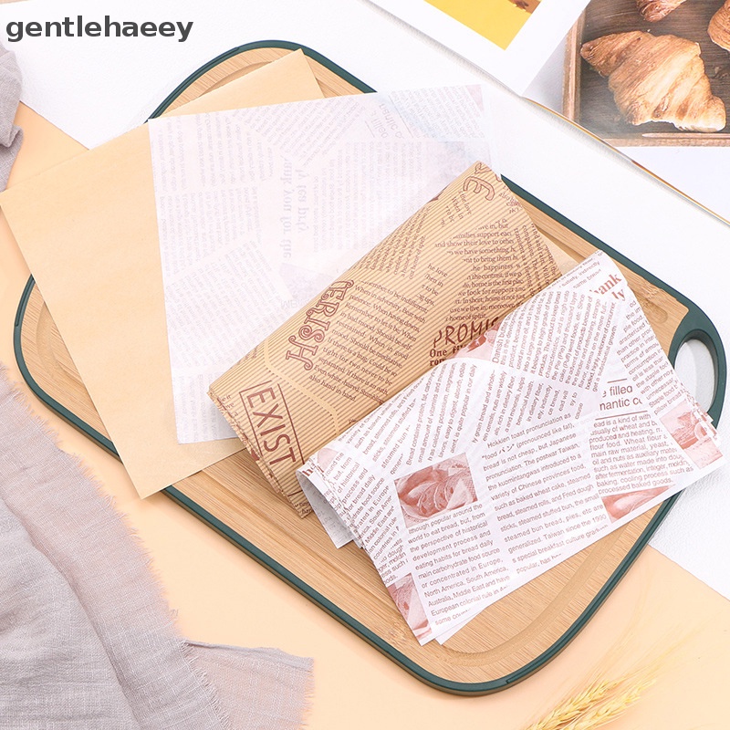 Set 100 Túi Giấy Đựng Bánh Mì / Hamburger Chống Mỡ Tiện Dụng