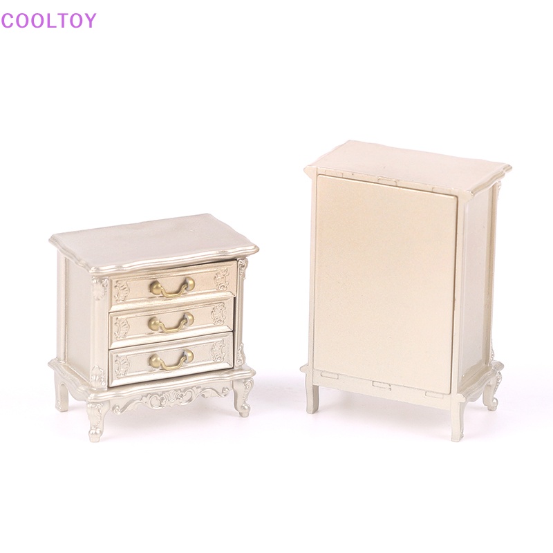 1 Mô Hình Ngăn Kéo Tủ Đầu Giường Tỉ Lệ 1 / 12 Trang Trí Nhà Búp Bê