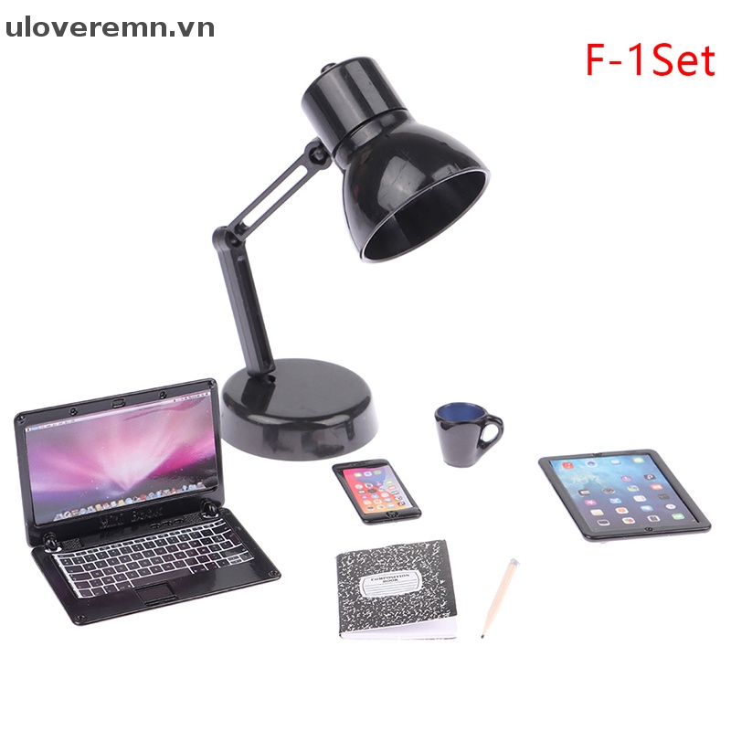 Mô Hình Đèn Bàn / Laptop / Điện Thoại / Máy Tính Bảng / Ly Nước Để Bàn Trang Trí Nhà Búp Bê Tỉ Lệ 1: 12