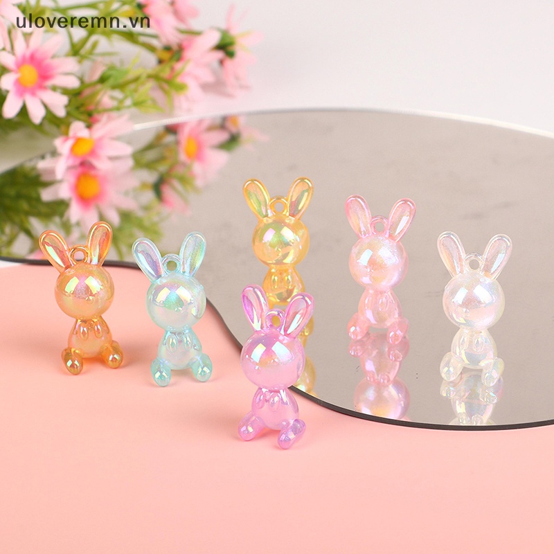 1 Mặt Vòng cổ Hình Thỏ Nhiều Màu Sắc DIY
