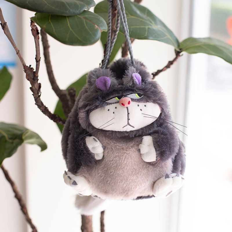 Túi Dây Rút Hình Mèo Lucifer Nhồi Bông Đáng Yêu