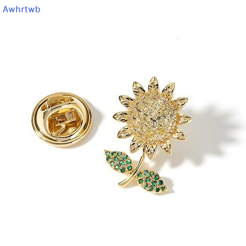 Ghim Cài Áo Hình Hoa Hướng Dương Đính Đá Thời Trang Mùa Hè Mới