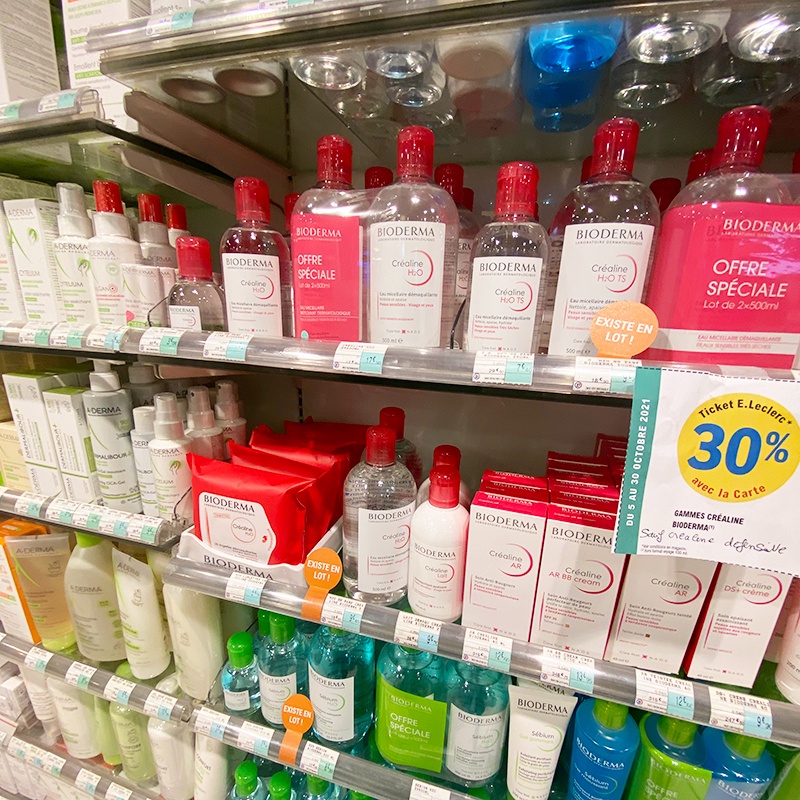 Nước Tẩy Trang Bio erma H2O Cho Da Dầu Sebium Và Da Nhạy Cảm Sensibio - Nắp Bật, Nắp Nhấn 500ml