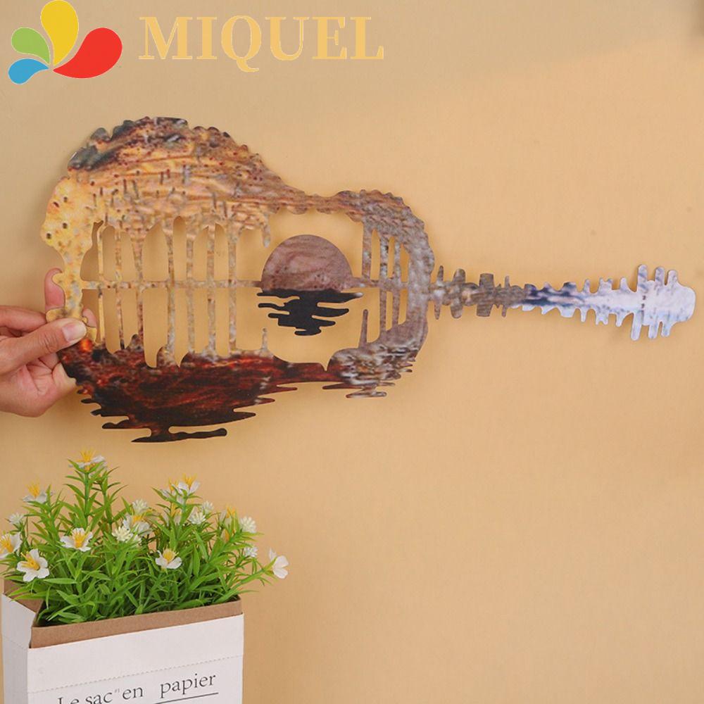 Mặt Dây Chuyền Hình Đàn Guitar Bằng Sắt Độc Đáo Dễ Lắp Đặt Trang Trí Phòng Khách / Sân Vườn