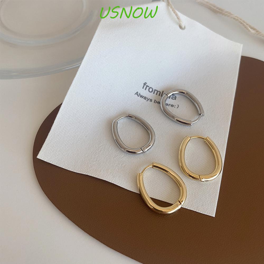 Khuyên Tai Dạng Kẹp Hình Tròn Phong Cách Thời Trang Cá Tính Dành Cho Nữ